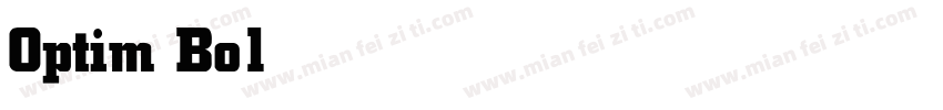 Optim Bold字体转换